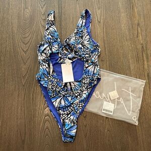 NWT Toluca Nicola Midi One Piece Swimsuit Adonis Size S